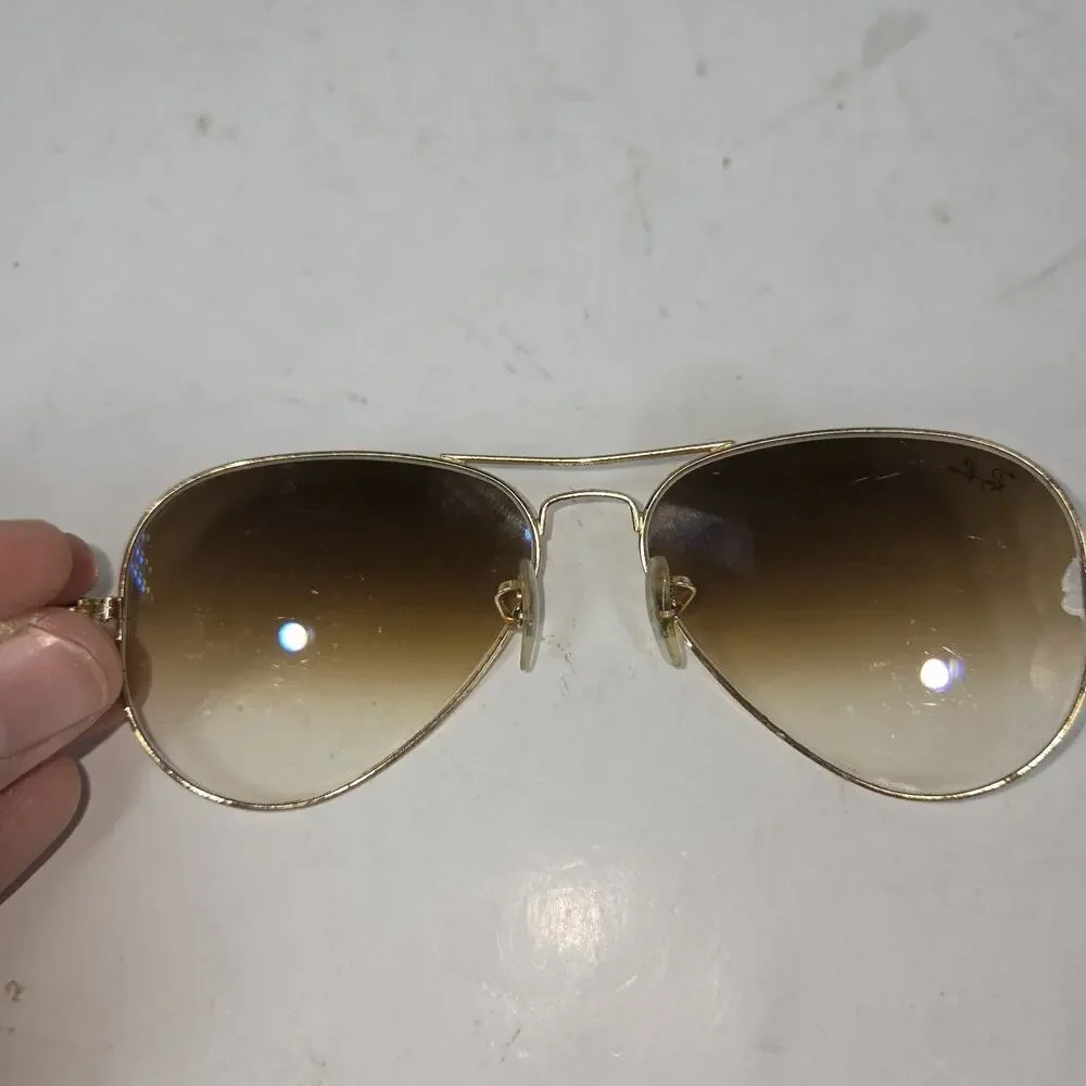 Vtg Ray Ban Sunglasses Traditionals Outdoorsman Black Aviator 80s Leather Case